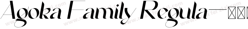 Agoka Family Regula字体转换